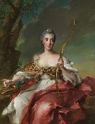 Jean Marc Nattier Madame de Maison-Rouge as Diana oil painting reproduction